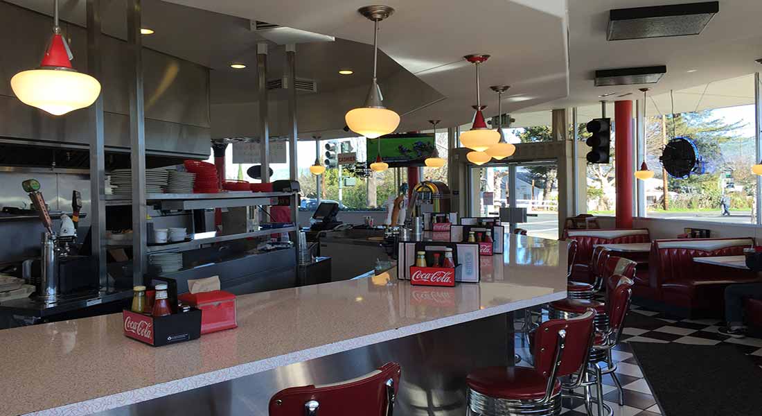 Bazzani Building Company commercial remodel for Be Bops restaurant in Ukiah, CA