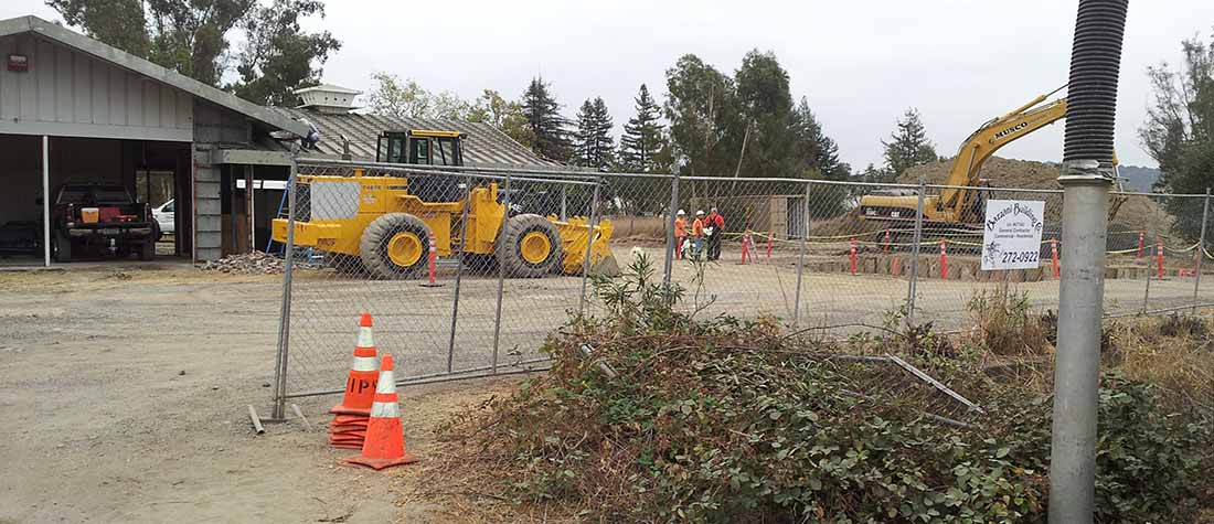 Bazzani Building Company working on Valero Gas Station in Windsor, CA